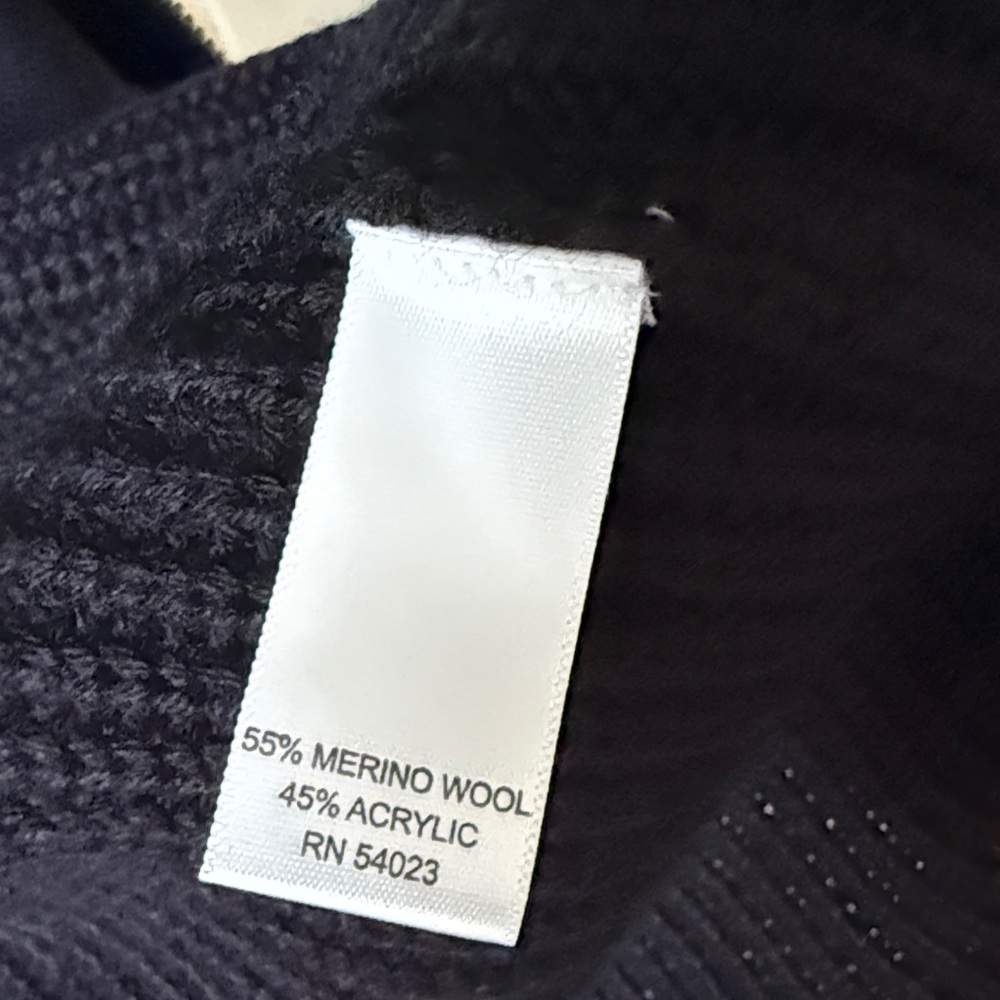 Banana Republic Men's Navy Zip-Up Sweater Cardigan - Picture 10 of 11